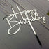 Happy Birthday Cake Topper for Birthday Party Decorations - Mirror Silver Acrylic...
