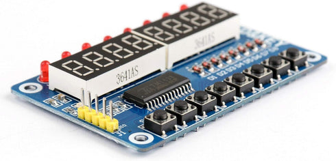 Gump's grocery 8 Bit LED 8-Bit Digital Tube 8 Keys TM1638 Display Module for AVR Arduino ARM...