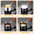 Stainless Steel Sauce pan, Mini Milk Warmer Pot Soup Pan with Wooden Handle Small Saucepan for Butter Warmer Heating Milk Cooking Sauce (125ml)...