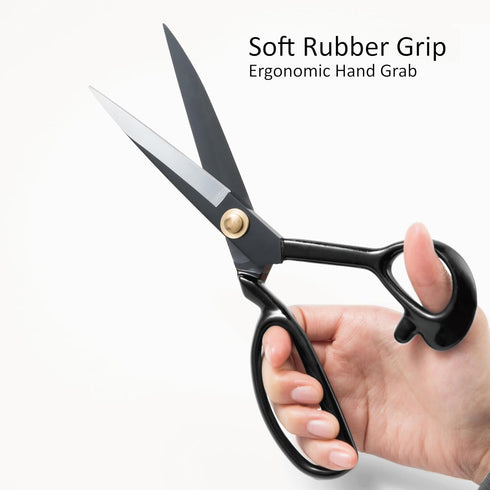 Fabric Scissors, Heavy Duty 8 inch Sewing Scissors for Leather Tailor,Tailoring Shears for Home Office Craft Black...