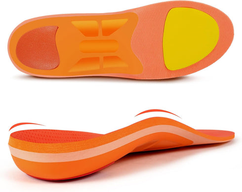 STSVZORR High Arch Support Insert Plantar Fasciitis Flat Foot Orthopedic Pain Relief Insole Men Women Standing All Day,Size US-6,length-25cm,Brigh...