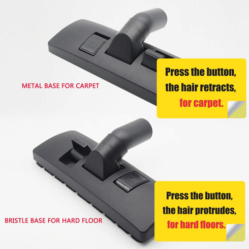 EZ SPARES 1 1/4 inch 32mm Universal Vacuum Cleaner Euro Floor Brush Head Brush Attachment For Floor and Carpet Combo Tool New Designed to Fit Hoov...