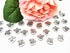 ALIMITOPIA 30pcs Heart Shape Pet Paw Print Best Friend Paw in Heart Lettering Charm Double-sided Pendant for DIY Bracelet Necklace DIY Jewelry Mak...
