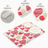 Red Gold Watercolor Hearts Love Dish Drying Mat 16x18 for Kitchen Valentine's Day Love Flowers Dishes Pad Dish Drainer Rack Mats Absorbent Fast Dr...