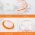Encheng Glass Jars With Airtight Lids, 6 oz Mason Jars,Glass Jar With Leak Proof Rubber Gasket 200ml,Storage Jar With Hinged Lid for Home and Kitc...
