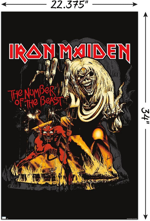 Trends International Iron Maiden - The Number Of The Beast Wall Poster...