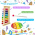 Wooden Xylophone for Kids,Toddler Xylophone Toy with 2 Child Safe Mallets,8 Diatonic Keys Musical Instruments for Preschoolers Educational Toys,Gi...