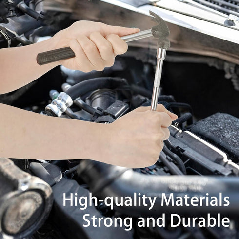 3Pcs 1/4inch Socket Extension Set, Drive Extension Bar Set Includes 2''/50mm, 4''/100mm, and 6''/150mm Inch Extensions Chrome Vanadium Steel Durab...