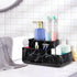 Toothbrush Holder,Bathroom Organizer Countertop, 5 Compartments Multifunctional Storage for Cosmetic, Makeup, Office Stationery Pencil,Toothpaste,...