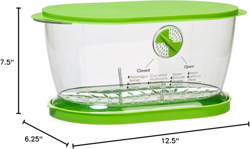 Prep Solutions by Progressive Lettuce Keeper Produce Storage Container, 4.7 Quarts, Green (LKS-06)...