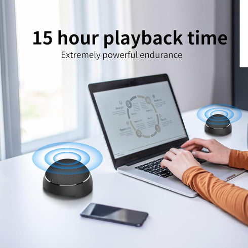 Portable Bluetooth Speaker - 360°HD Sound, Bluetooth 5.3,/TWS Stereo Sound/Magnetic for Speaker/Great bass quality/15H Playtime/TWS Pairing/for Ho...