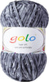 golo Chenille Yarn for Baby Blanket Yarn 3.5 oz Soft Chenille Yarn for Hand Knitting Gray Yarn...