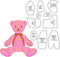 Memory Bear Template Ruler Set with Instructions - Memory Bear Sewing Patterns Template, Acrylic Template Quilting Cutting Set for Sewing Bear Pat...