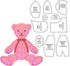Memory Bear Template Ruler Set with Instructions - Memory Bear Sewing Patterns Template, Acrylic Template Quilting Cutting Set for Sewing Bear Pat...