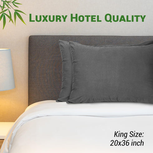 Gogreen Bamboo Rayon Waterproof Pillow Protector, Breathable Pillow Cover, Cooling Pillow Case Protector with Zipper, Super Soft Pillow Case Cover...