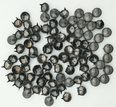 100pcs 9mm Cones DIY Leathercraft Metal Punk Studs Rivet Spikes Nailheads (Gun Black)...