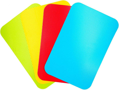 Small Flexible Plastic Cutting Board Mats, 2 Pack Cutting Boards Mats With Food Icons, Gripped Back and Dishwasher Safe, Set of 4,7.5x11.4inch (2)...