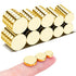 Small Magnets, 3 Different Size Golden Magnets, 50Pcs Tiny Circle Rare Earth Magnets Strong Neodymium Magnets for Whiteboard, Small Refrigerator M...