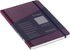 Fabriano Ecoqua Plus Fabric-Bound Notebook, 5.8" x 8.3", A5, Dotted, Wine...