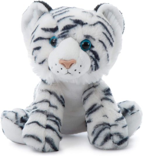 The Petting Zoo Tiger Stuffed Animal, Gifts for Kids, Wild Onez Zoo Animals, White Tiger Plush Toy 8 inches...