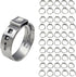 Pexflow PXKT-CR12-50 Oetiker Style Pinch Clamps Pex Cinch Rings, 1/2 INCH, Stainless Steel Pack of 50...