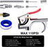 9 Pcs 2-Way Connection Air Nozzle Blow Gun Sets, Air Nozzle Kit with 1/4 Inches Standard Quick Fitting and 4 Air Nozzles, Air Compressor Accessori...