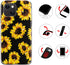 Case for iPhone 13 Mini, Sunflower Floral Pattern, Shockproof Soft Silicone Slim Cute Yellow Flower Case Compatible with iPhone 13 Mini 5.4 Inch...