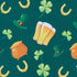 Jacob Alexander Men's Happy Saint Patrick's Day Lucky Drink Clover Hat Gold Pot Horseshoe Pre-Tied Zipper Neck Tie Green...