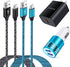 30W Fast Car Charger Type C Cable QC3.0 Wall Plug Fast Charging for Samsung Galaxy A25 A15 A53 A03S A14 A13 S23 S22 Ultra S21 S10 S9 S10 S8 Plus A...