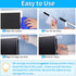 Monitor Memo Board, 2PCS Multifunction Sticky Note Holder for Computer Screen, Acrylic Computer Monitor Memo Board (Left & Right), Computer Sticky...