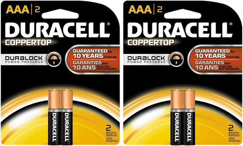Duracell Coppertop AAA Batteries, 2ct, 2pk...