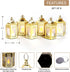 LampLust Gold Mini Lanterns for Centerpieces, 6 Pack LED Star Lantern, Batteries Included, Small Ramadan Lanterns Decorative Indoor, Ramadan Decor...