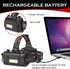 Rechargeable Headlamp, 10000 High Lumen Head Lamp, Super Bright LED Head Light Camping Accessories with Red Light, 4 Modes USB Recharge Flashlight...