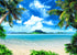 Art Studio Beach Photography Backdrops Ocean Photo Booth Wedding Party Decoration Background Studio Props Vinyl 7x5ft...
