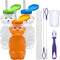 Special Supplies Honey Bear Straw Cup For Babies, 3-Pack Squeezable Therapy and Special Needs Assistive Drink Container, Spill Proof and Leak Resi...