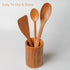 Wooden Spoons for Cooking, 3-Piece Wooden Utensil Set, Wooden Spoons and Spatula for Cooking, Serving, Natural Wood, Non-Stick, Smooth Surface, La...