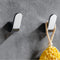 Single Towel Hook Clothes Hook for Bathroom Kitchen Robe Hook Coat Hook Hat Hook, Wall Mounted with Screws, Silver Chrome, 2 Pack...