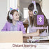 TCJJ Kids Wireless Headphones - Cat Ear LED Light Up, Bluetooth 5.4, Safe Volume Limit, Noise Cancelling with Mic & TF Card for Girls Boys Toddler...