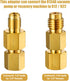 34 Pcs R410a Adapter Kit Mini Split Adapter 45° 90° Refrigerant Hose Adapter, 5/16'' Female 1/4'' Male, 1/2'' to 1/4'' Tank Adapter with Valve Cor...