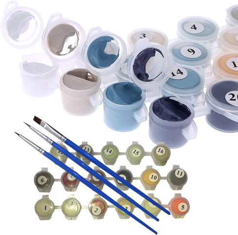 Newsight Paint by Numbers for Adults & Kids & Beginners DIY Acrylic Painting Gift Kits Drawing Paintwork with Paintbrushes(16 * 20 inch Street Und...