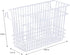 Kitchen Details Cutlery Basket | Hanging | Attach to Standard Dish Drying Rack | Utensil Caddy | Vinyl Coated | 3 Compartment | White...