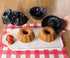 Webake 4 Inch Mini Fluted Tube Pans Nonstick Bakeware Set of 4 for Bundtlette, Angel Food Cake, Kugelhopf, Brownie...