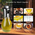 Olive Oil Sprayer For Cooking?200ml Glass Food Grade Spray Bottle?Refillable Oil Sprayer For Cooking,With Stainless Steel Funnel,Help You Control ...