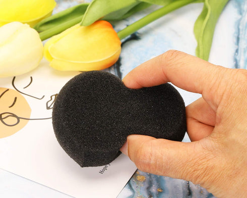 Penta Angel Painting Sponges 6PCS Round Foam Painting Brushes Tools Watercolor Sponges for Acrylic Painting Staining Craft DIY Clay Painting Ceram...