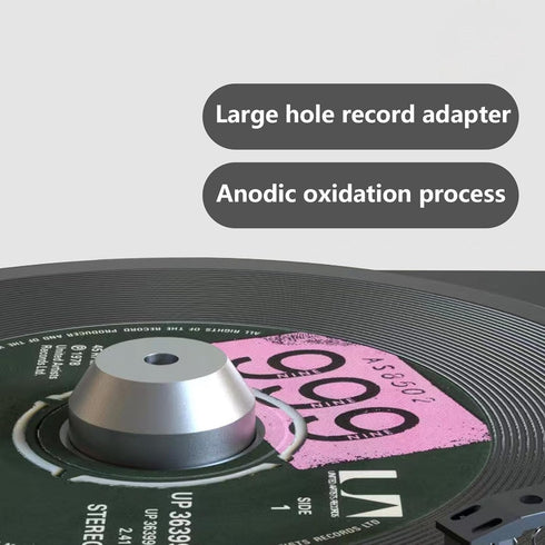 45 Record Adapter for Turntable 45 RPM Record Player for 7 Inch Vinyl Record Players Turntables Accessories Solid Aluminum Dome...