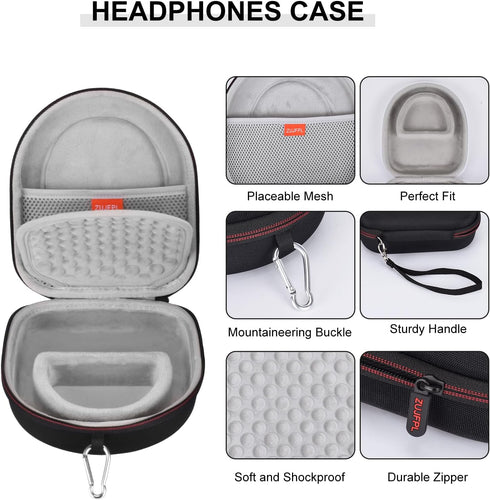 EVA Hard Case for Sony WH-CH510/WH-CH520/JBL Tune 510BT/500BT/ Live400BT Noise Canceling Wireless Headphones,Premium Travel Protective Carrying St...