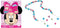 Disney Minnie Mouse Colorful Plastic Jewelry Bead Kit - 64 Beads & 2 Elastic Strings - Perfect DIY Activity for Kids - 1 Set...
