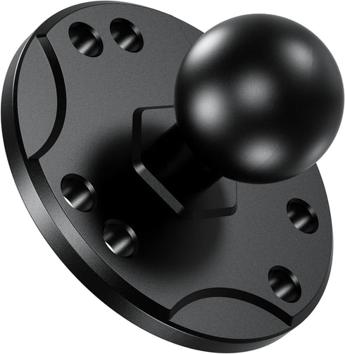 BRCOVAN 1'' Ball Mount Base with Aluminum Alloy AMPS Hole Round Plate & 1'' TPU Ball Adapter Compatible with RAM Mounts B Size 1 Inch Ball Double ...