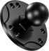 BRCOVAN 1'' Ball Mount Base with Aluminum Alloy AMPS Hole Round Plate & 1'' TPU Ball Adapter Compatible with RAM Mounts B Size 1 Inch Ball Double ...