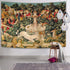 Semtomn Tapestry Artwork Wall Hanging Unicorn Tapestries Medieval Hunt Found Mythical Creatures 60x80 Inches Home Decor Tapestries Mattress Tablec...